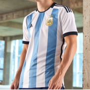 2022 World Cup Argentina Home Jersey (Customizable)