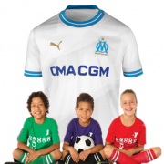 Kid's Olympique de Marseille Home Jersey 23/24 (Customizable)